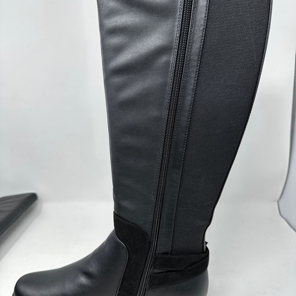 Karen Scott Vodaa Black Riding Boots Women’s Knee-High Size 6M NIB Faux Leather - Picture 8 of 10